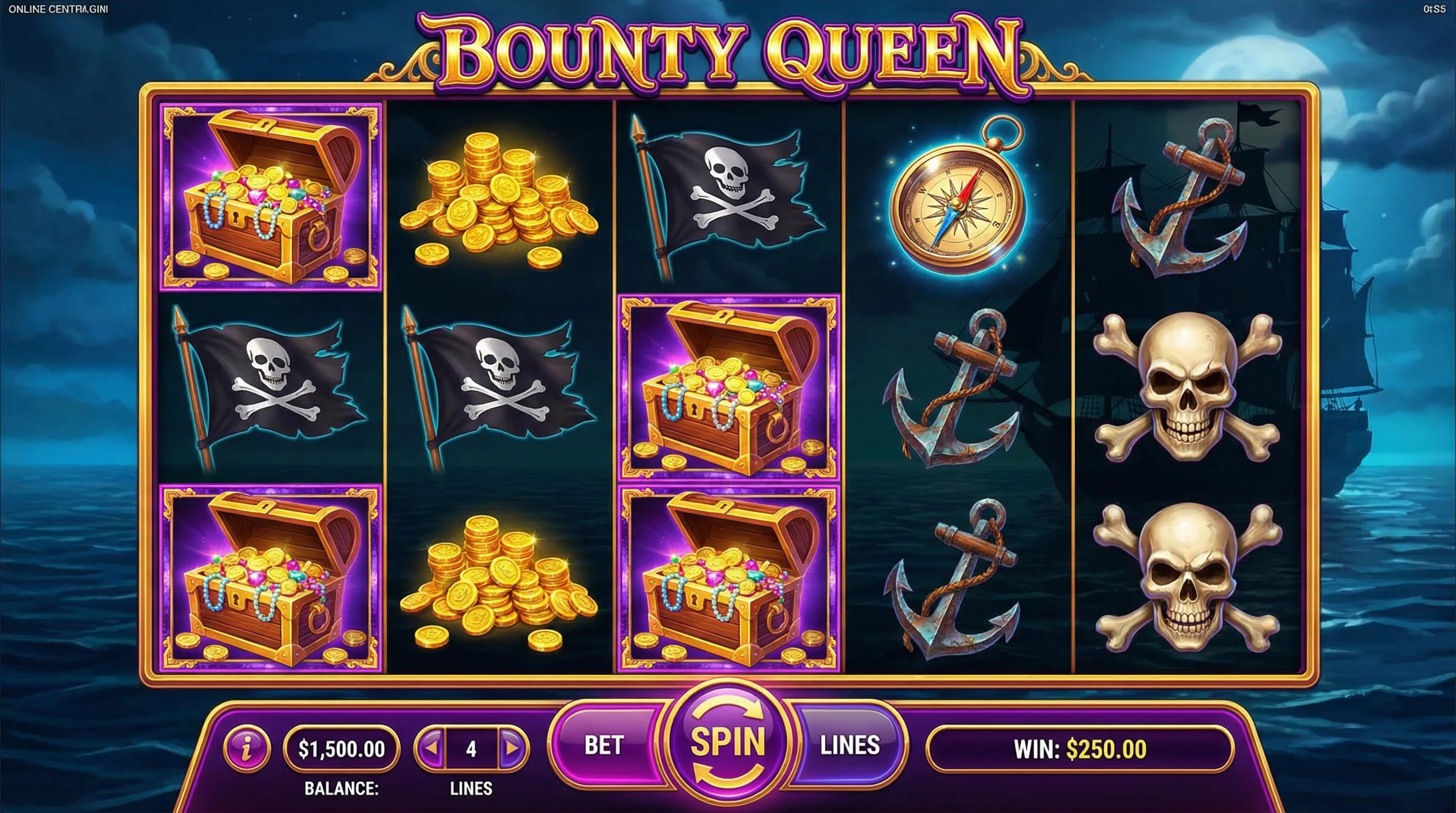 PG赏金女王游戏完整界面展示